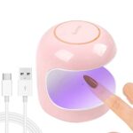 Mini LED Nail Lamp,18W UV Lamp for Gel Nail Polish,Curing Lamp Quick Nail Dryer,Portable UV Lamp,Cute Size for Nail Design DIY Manicures,for Nail