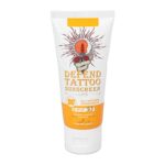 Tattoo Care Sunscreen,60ml Tattoo Aftercare Sunscreen Lotion SPF 30+ attoo Sun Protection,UVA/UVB Sunscreen Protection Tattoo Moisturizing Healin