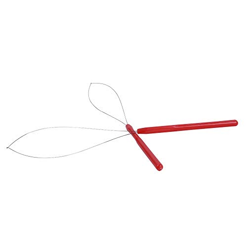 10PCS Multicolored Plastic Hair Extension Loop Needle Tool Loop Threader Pulling Hook Bead Device Tool for Hair Extensions Feather Extensions