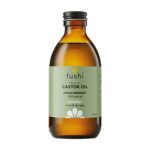 Fushi Organic Castor Oil - 250ml 100% Pure Cold & Fresh-Pressed For Dry Skin & Hair Growth, Eyelashes & Eyebrows Hexane Free Food-grade for inner