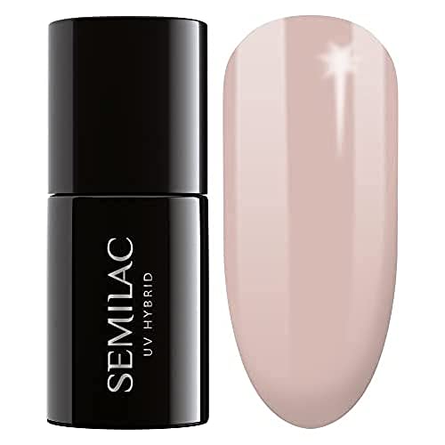 SEMILAC Gel Nail Polish | Long Lasting and Easy to Apply | Perfect for Home and Professional Manicure and Pedicure - 002 Delicate French UV Gel N