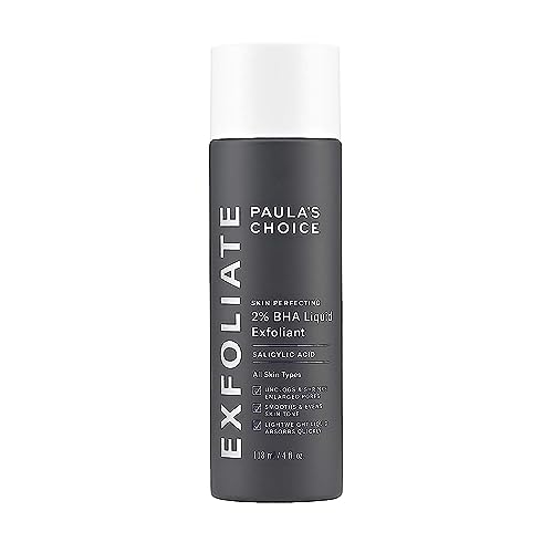 Paula's Choice Skin Perfecting 2% BHA Liquid Exfoliant - Salicylic Acid Peel for Face - Blackhead, Whitehead & Blemish Exfoliator - Combination t