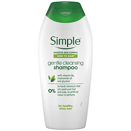 Simple Kind To Hair Gentle Cleansing Shampoo Pack Of 6 With Vitamin B5, Chamomile Oil, And Glycerin Hair Care For Healthy, Shiny Hair 400 Ml