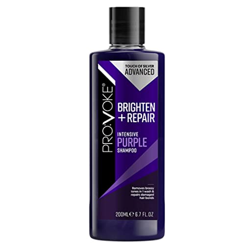 PRO:VOKE Touch of Silver Advanced Brighten and Repair Shampoo and Conditioner 200 ml Removes Brassy Yellow Tones Instantly Deep Repair Nourish an