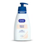 E45 Daily Cream 400 ml – E45 Cream for Very Dry Skin – Sooth Dryness, Smooth Rough Skin – Non-Greasy Moisturiser - Perfume-Free Body Face Hand Cr