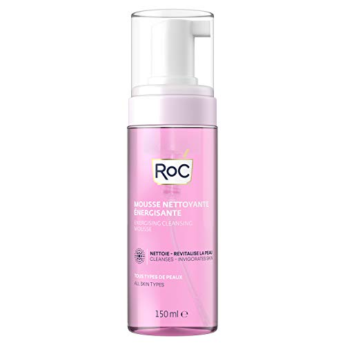RoC - Energising Cleansing Mousse - Facial Cleanser - Cleanses and Invigorates Skin - Minimises Allergy Risks - All Skin Types - 150 ml