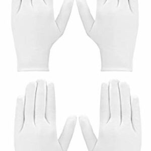 2 Pairs 100% Cotton Moisturising and Protective Gloves for Eczema, Sensitive Dry Irritated Skin, Overnight Hand Cream Lotion Protection, Cosmetic
