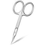 LOPHE Nail Scissors, Professional Stainless Steel Cuticle Scissors, Sharp Dead Skin Scissors, Multipurpose Beauty Scissors for Finger & Toe Nails