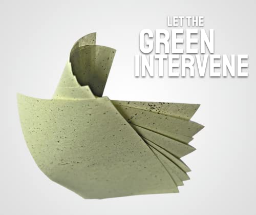 EcoFeminii Green Tea Oil Control Blotting Sheets-100 pcs Natural Papers for Clear, Clean & Matte Skin-Removal of Facial Oil & Sebum (Medium (6cm