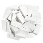 AUAUY 48 Pcs Makeup Sponge Wedge Shaped Blender, Mini Applicator Wedges, Non-Latex Cosmetic Puff, Cosmetic Wedges Beauty Blender Sponges, for Fou