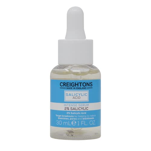 Creightons Salicylic Acid Intense Serum 2% Salicylic (30ml) - Target breakouts by helping to reduce blemishes, pores & blackheads for a cleaner,