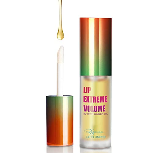 Lip Plumper Lip Gloss by Rejawece - Lip Plumping Balm Plumper Device Lipstick Treatment - Clear Lip Plump Gloss - Enhancer for Fuller & Hydrated