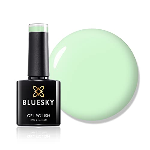 Bluesky Gel Nail Polish, Mental Mint A047, Light Green, Long Lasting, Chip Resistant, 10 ml (Requires Drying Under UV LED Lamp)