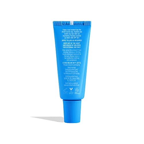 Bondi Sands Toasted Coconut Lip Balm with SPF 50+ | Nourishing Formula Locks in Moisture + Provides UVA+UVB Protection, Enriched with Shea Butter
