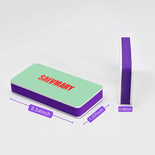 Shining Nail Buffer Block - 2 Sided Nail Shiner Sponge Polisher Buffing File 400/3000 Grit Manicure Nail Art Tools 2Pcs