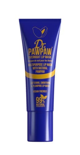 Dr.PAWPAW Overnight Lip Mask 10ml, multipurpose lip mask with natural pawpaw