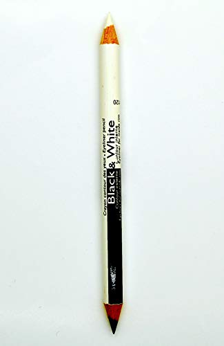 Saffron - 2in1 Black & White Eyeliner Pencil (120)