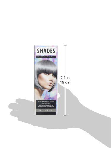 Shades Of London Silver Shadow Semi Permanent Pastel Hair Colour, 75 ml