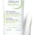 Bioderma Sébium Sensitive - Soothing Moisturiser for Acne Prone Skin, Face Cream Rhydrates Skin, Eliminates Spots & Reduces Redness, 30ml