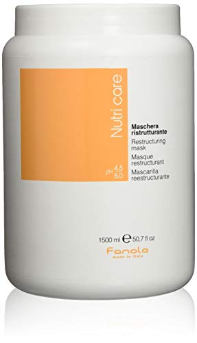 Fanola Restructuring Mask, Nourishing and Detangling Action for Dry and Frizzy Hair, Enriched Formula with Milk Proteins, 1500