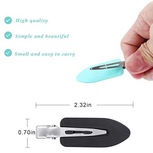 HTHL No Bend Hair Clips, 24 Pieces No Crease Curl Pin Clips, Creaseless Hair Clips for Girls Women Hair Styling Accessories(Multicolor)