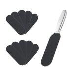 Pedicure Foot File and Callus Remover for Hard Skin Professional, Stainless Steel Foot Rasp File with Ten Free Refill Grits Double-Sided Replacem