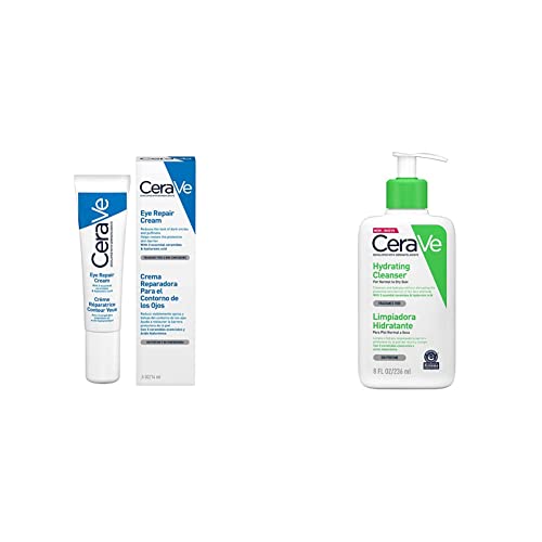 CeraVe Eye Repair Cream for Dark Circles & Puffiness 14ml with Hyaluronic Acid and 3 Essential Ceramides