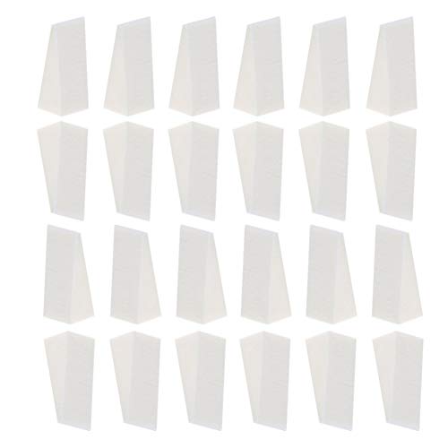 24pcs Nail Art Sponges Make Up Wedges Triangle Shape Cosmetic Wedges Foundation Beauty Tool