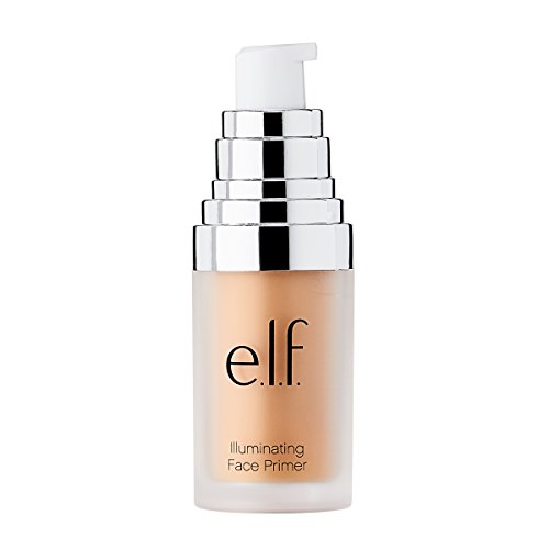 e.l.f. Illuminating Face Primer, Silky Makeup Primer For Creating A Radiant Glow, Fills In Fine Lines & Refines Complexion, Small, 0.47 Oz