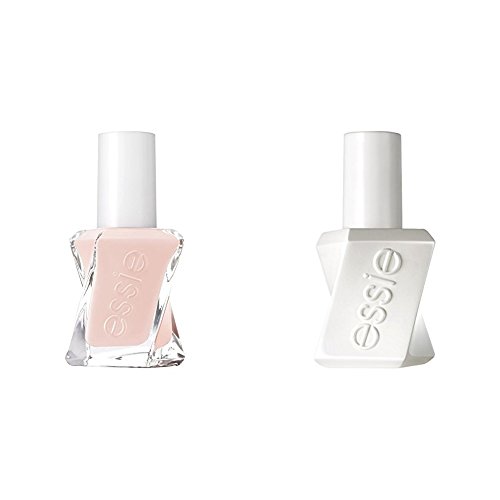 essie Gel Couture Nail Polish, 40 Fairy Tailor and Top Coat 2 x 13.5 ml Duo Set