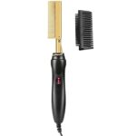 Electric Hot Comb Hair Straightener, Hair Straightening Brush with 3 Temp Settings Fast Heating, PTC Ceramic Hot Brush for Home Quick Morning Hai