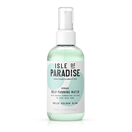 Isle of Paradise Self Tanning Face Drops Medium (30 ml) Add Self Tanning Drops to Skin Care Natural Ingredients & Vegan