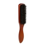 1 Piece Hair Brush Bristle Hair Brush Beech comb with Beech Handle Used for Men with Thin or Thick Hair Styling Beard Brush
