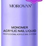 Morovan 8oz Monomer Acrylic Nail Liquid for Acrylic Powder Professional Monomer Liquid for Acrylic Nail Non-Yellowing MMA-Free Home Salon