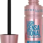 Maybelline Mascara, Lash Sensational Volumizing and Thickening Waterproof Mascara, Black