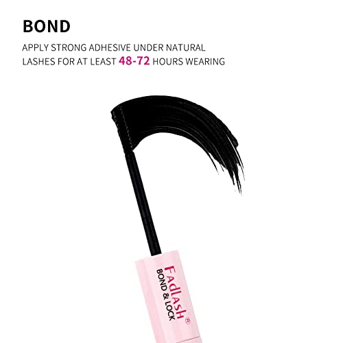 Lash Bond and Seal Eyelash Lashes Glue for Individual Cluster DIY Eyelash Extensions Adhesive Strong Hold 48-72 Hours Waterproof Lashes 0.35OZ