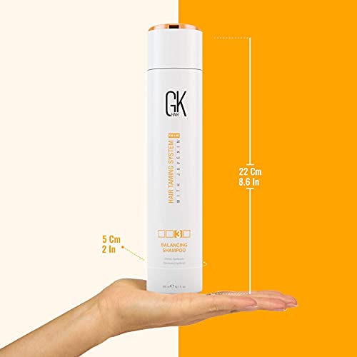 GK HAIR Global Keratin Balancing Shampoo and Conditioner Sets (300ml/10.1 Fl Oz) For Oily & Color Treated Hair Deep Cleansing Ideal for Over-Proc