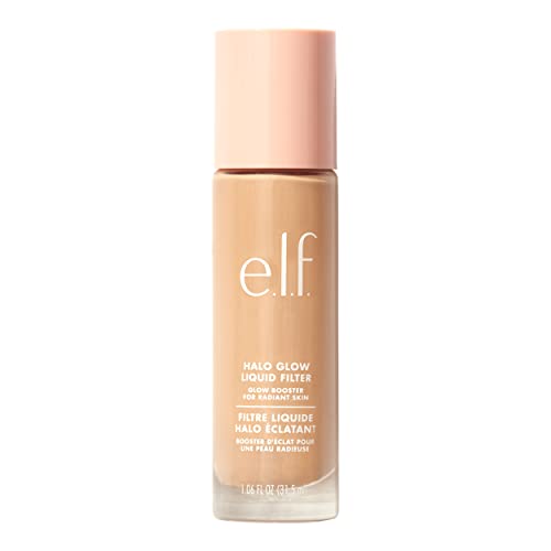 e.l.f. Halo Glow Liquid Filter, Illuminating Liquid Glow Booster For A Radiant Complexion, Infused With Hyaluronic Acid, 2 Fair- Light