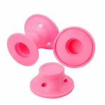 TRIXES 24 x Silicone Hair Rollers - Easy Styling Sleep In Hair Curlers - Heatless Curls Beauty Aid - Pink