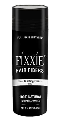 FIXXIE Hair Fibres MEDIUM BROWN for Thinning Hair 27.5g Bottle, Hair Fibre Concealer for Hair Loss for Men and Women, Naturally Thicker Looking H