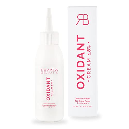 Renata Beauty Brow Tint Developer 90ml – Gentle Cream Developer 1.8% – Cream Color Activator for Lash and Brow Permanent Dye – Oxidant Cream for