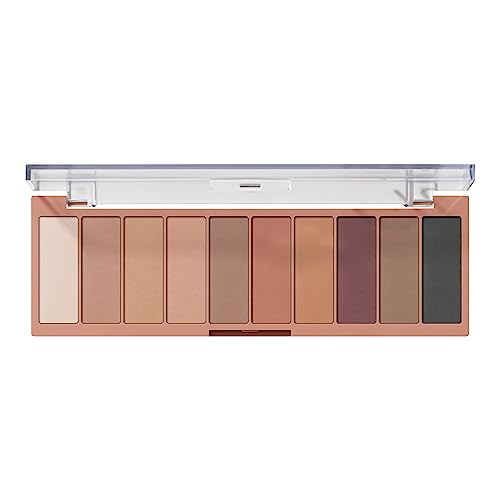 e.l.f. Perfect 10 Eyeshadow Palette, Ten Ultra-pigmented Nude, Matte Shades, Blendable Formula, Vegan & Cruelty-free, Nude Mood (Packaging May Va