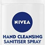 NIVEA Hand Cleansing Sanitiser Spray (55ml, Pack of 6), 70% Alcohol Hand Sanitiser, Hand Sanitiser Spray with Glycerin Formula, Hand Sanitiser An
