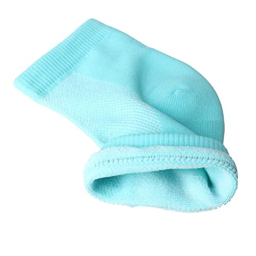 Pengxiaomei Soft Heel Socks,Ventilate Foot Spa Moisturizing Gel Beauty Socks Moisturising Socks for Dry Hard Cracked Skin(Blue)
