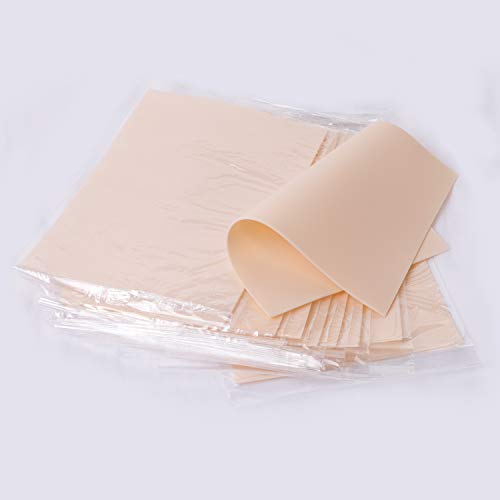 Blank Tattoo Tatouage Practice Skin, Gospire Double Sides 10pcs 8x6in Tattooing and Eyebrow Practice Skin for Beginners and Experienced Artists
