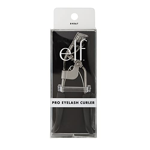 e.l.f. Pro Eyelash Curler Strong, Contoured, Lifting Creates Long Lasting, Eye-Opening, Voluminous Lashes Includes Additional Rubber Replacement