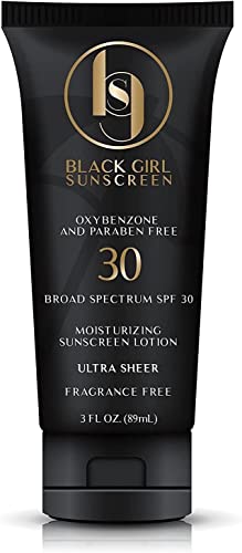 BlackGirlSunscreen SPF 30 Sunscreen with Natural Ingredients and Formulated for Women of Color,No Synthetic Fragrance and Cruelty Free - 3 FL OZ,