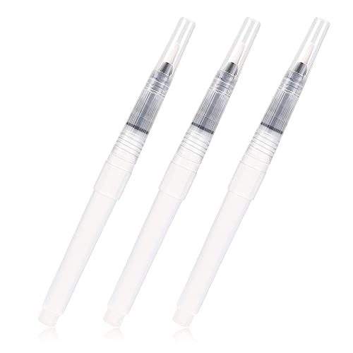 Refillable Nail Oil Pen Pack, 3Pcs Cuticle Oil Pen, Reusable Empty Pinch Press Pen Portable Sub-Bottling Pen to Oil, Liquid Foundation, Cosmetics