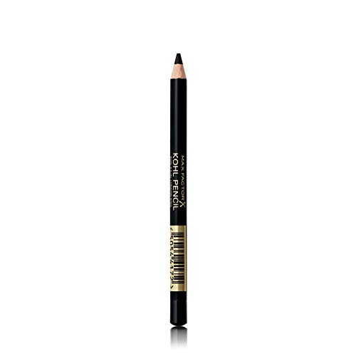 Max Factor Kohl Pencil Eyeliner, 20 Black, Easy to Blend Formula, Perfect for Smokey Eyes Make-up, 4 g