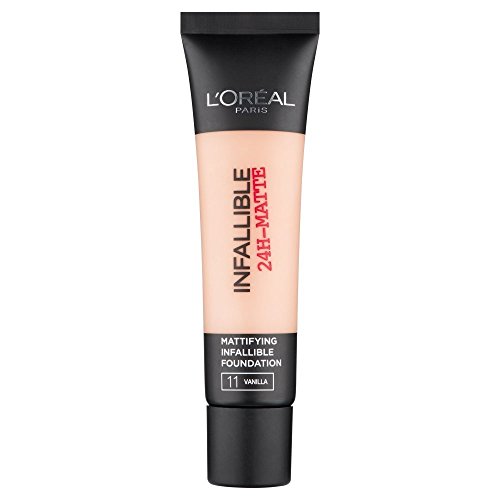 L'Oreal Paris Cover Liquid Foundation, With 4% Niacinamide, Long Lasting, Natural Finish, Available in 20 Shades, SPF 25, Infallible 32H Matte Co